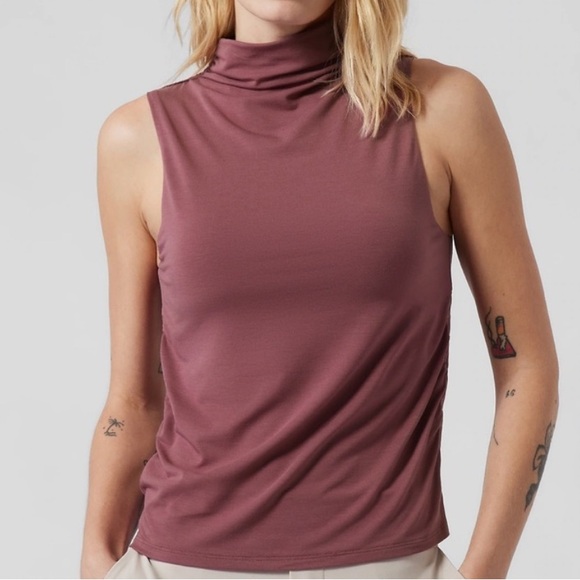 Débardeur Athleta Prisme – Rose, Détails Maille, Taille S, Actif été